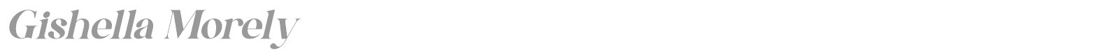 Gishella Morely font preview
